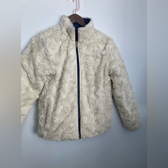 The North Face Girls Reversible Puffer Fleece Jacket - Girls Large (14/16) - Picture 2 of 5